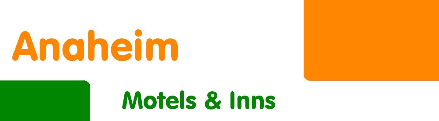 Best motels & inns in Anaheim - Rating & Reviews